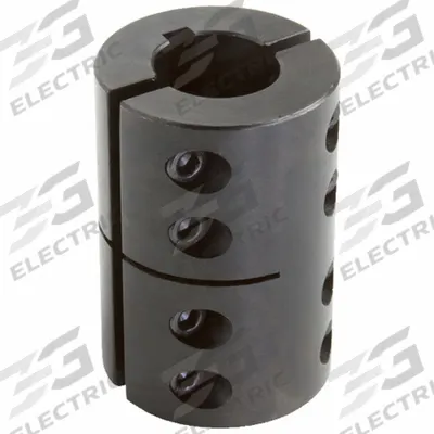 CLIMAX METAL PRODUCTS Rigid Shaft Coupling: 1 in Bore Dia 1, 1 in Bore Dia 2, Round Keyed - Two-Piece Rigid Shaft Couplings