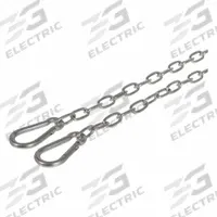 SYLVANIA Linear Highbay 2A, Chain Mount: 60 in Lg, For Linear High Bay 2A (MPN LNHIBA2A/CHAINMT). Key specifications — Color: Silver; Material: Steel; Includes: Chain Mount; Accessory Type: Chain Mount; For Use With: Linear High Bay 2A; Finish: Unfinished; Brand: SYLVANIA.