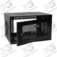 TRIPP LITE Smart Rack Enclosure: 6 Rack Units, 14 1/2 in x 23 5/8 in x 17 1/2 in, Wall Mount, Steel (MPN SRW6U). Key specifications — Brand: TRIPP LITE; Includes: (2) Keys; Material: Steel; Features_Broad: Switch-Depth.