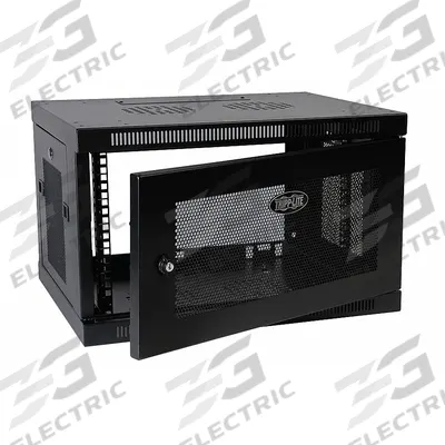 TRIPP LITE Smart Rack Enclosure: 6 Rack Units, 14 1/2 in x 23 5/8 in x 17 1/2 in, Wall Mount - Server Rack Enclosures & Network Cabinets