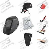 LINCOLN ELECTRIC Welding Helmet Kit: Auto-Darkening, 2 Arc Sensors, Black, W9 to W13, Analog (MPN KH977). Key specifications — Color: Black; Suspension Adjustment Type: Ratchet; Series: Lincoln Electric; Viewing Area: 3.82 in x 1.73 in; Brand: LINCOLN ELECTRIC; Grind Mode: No; Helmet Material: Thermoplastic; Helmet Type_Original: Auto-Darkening.