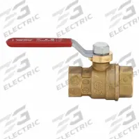 APPROVED VENDOR Manual Two-Way Ball Valve: 1/2 in, Brass, Straight, FIP x FIP, Full Port Ball Port (MPN 107-403NL). Key specifications — Brand: APPROVED VENDOR; Stem Material: Forged Brass; Handle: Lever.