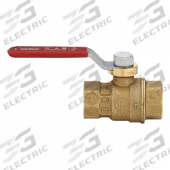 APPROVED VENDOR Manual Two-Way Ball Valve: 1/2 in, Brass, Straight, FIP x FIP, Full Port Ball Port (MPN 107-403NL). Key specifications — Brand: APPROVED VENDOR; Stem Material: Forged Brass; Handle: Lever.