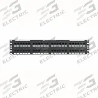 PANDUIT Patch Panel: Flat, 2 Rack Units, 48 Ports, 6, IDC, Steel, 1 1/8 in Overall Ht, NK6PPG48Y. Key specifications — Brand: PANDUIT; Compatible Cable Performance Category: 6; Material: Steel; _Access Type: Rear Access; _Port Labeling: Front Numbered; _Power Over Ethernet: Power Over HDBaseT (POH); _Rear Termination: IDC; _Series: NetKey.