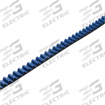 GATES Timing Belt: One Side, Curvilinear, Polychain GT Carbon, 8 mm Pitch, 21 mm Top Wd - GT Section Timing Belts