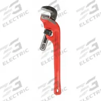 RIDGID End Pipe Wrench: Cast Iron, 2 1/2 in Jaw Capacity, Serrated, 18 in Overall Lg, I-Beam (MPN 31075). Key specifications — attr309808: I-Beam; attr309815: Cast Iron; attr324941: RIDGID.