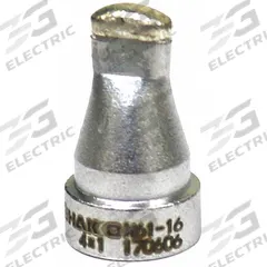 HAKKO Nozzle: Oval, 5.8 mm W, For Use With FR-301/4101/4102/4103/4104 (MPN N61-16). Key specifications — Brand: HAKKO; Manufacturer Part Number: N61-16.