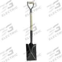 WESTWARD Garden Spade: Steel Blade, 14 ga, D-Grip Handle Type, Wood Handle, 30 in Handle Lg (MPN 4LVR9). Key specifications — Blade Color: Black; Handle Color: Natural; Blade Material: Steel.