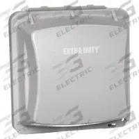 RACO While In Use Weatherproof Cover: 2 Gangs, For Decora/GCFI Electrical Component Type, Vertical (MPN MM2420G). Key specifications — attr211022: RACO; attr1046333: Gray; attr1046334: Polycarbonate; attr1046335: Decora/GCFI; attr1046340: Vertical.