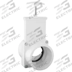 VALTERRA Gate Valve: 3 in Size, PVC, Rising, FIPS x MIPS, 30 psi CWP, Lever, Solid Wedge (MPN 4308GR). Key specifications — attr1016047: PVC; attr1016074: TPE; attr1016049: VALTERRA; attr1016082: 304 Stainless Steel.