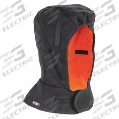 N-FERNO BY ERGODYNE Hard Hat Liner: Cotton/Modacrylic, Ears/Head/Neck, Hook-and-Loop, Black (MPN 6877). Key specifications — Adjustment Type: Hook-and-Loop; Attachment Type: Hook-and-Loop; Compatible with Series: N-Ferno; Includes: Liner only; Cooling: No; Closure Type: Hook-and-Loop; Includes Neck Shade: Yes; Areas Covered: Ears.