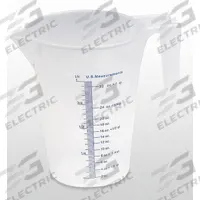 FUNNEL KING Measuring Container: 1 L Fluid Capacity, Lip, 6 3/4 in Overall Ht, Translucent, Clear (MPN 94130). Key specifications — Brand: FUNNEL KING; Includes Graduation Marks: Graduation Marks Included; Spout Type: Lip.