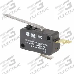 HONEYWELL Miniature Snap Action Switch: Lever Actuator, 1NC, Quick Connect (MPN V7-6C37E9-036). Key specifications — AC Contact Rating: 15 A @ 250 V; Electrical Connection: Quick Connect; Series: V7; Brand: HONEYWELL.