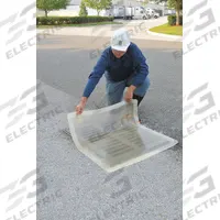 ULTRATECH Drain Cover Seal: 58 in L x 18 in W, 52 in L x 12 in W Max Drain Size, Clear, 3/8 in Thick (MPN 2206). Key specifications — Material: Polyurethane; Brand: ULTRATECH.