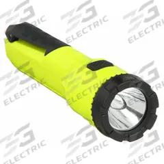 STREAMLIGHT Safety-Rated Flashlight: 245 lm, 9 hr Run Time at Max Brightness, 171 m Max Beam, Yellow (MPN 68750). Key specifications — Brand: STREAMLIGHT; Battery Requirements - Broad: Includes 3 AA.