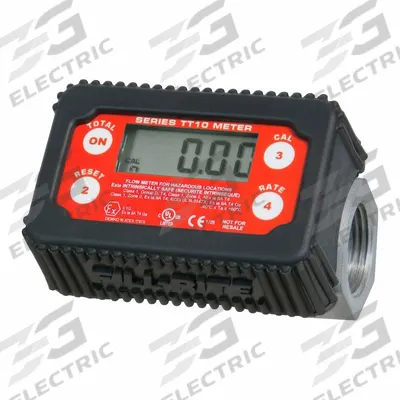 FILL-RITE Flowmeter: In-Line Digital Turbine Meter, Turbine, 1 in BSPP, 1 in Connection Size - Inline Turbine Totalizers for Fuels