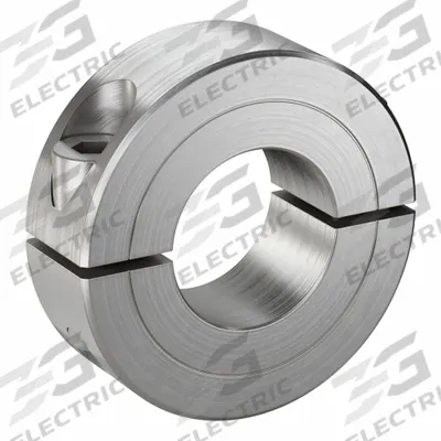 RULAND MANUFACTURING Shaft Collar: 2-Piece, Inch, Round, Clamp-On, 5/8 in Bore Dia - Stainless Steel Shaft Collars