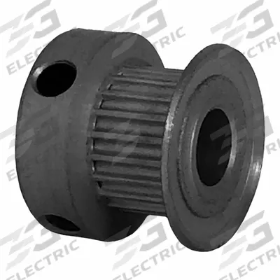 Dayton Timing Pulley: Modified Curvilinear, Fixed, For GT Timing Belt Section - GT Section Fixed-Bore Timing Pulleys with Hub