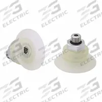 SCHMALZ Vacuum Pad Assembly: Flat, G1/8 in Vacuum Port, 44 mm Pad Dia, Food Grade Silicone Rubber (MPN 10.01.01.14099). Key specifications — attr1019136: 10.01.01.14099; attr1019138: SCHMALZ; attr1019139: 55 A.