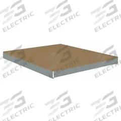 TENNSCO Shelf: 48 in x 42 in, 2,500 lb Load Capacity, Particleboard, Gray, Shelf (MPN ZLCS-4842D). Key specifications — Decking Material: Particleboard; Includes: (4) Beams; Decking Finish: Unfinished; Shelf Configuration: Single Straight; Color: Gray; Frame Material: Steel; Brand: TENNSCO; Frame Finish: Zinc Plated.