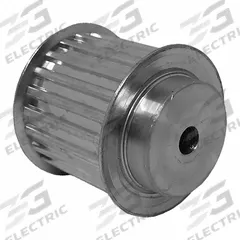 DAYTON Timing Pulley: Trapezoidal, Plain, For T5 Timing Belt Section, For 25 mm Belt Wd, 22 Teeth (MPN 36T5/22-2). Key specifications — Brand: DAYTON; Tooth Profile: Trapezoidal; Finish: Plain.