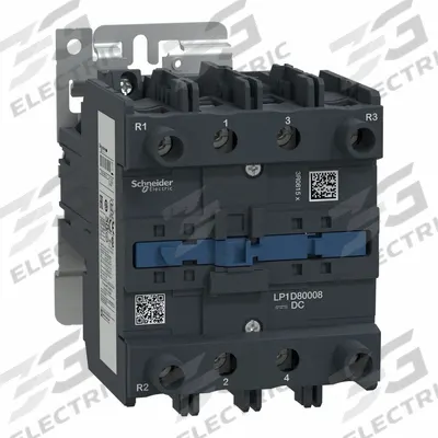 SCHNEIDER IEC contactor: Non-Reversing, 4 Poles, 4NO Contacts, 125 A - Non-Reversing IEC Contactors