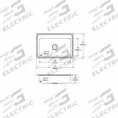 JUST MANUFACTURING Bowl Drop-In Sink: 33 in Overall Lg, 21 1/4 in Overall Wd, 6 1/2 in Bowl Dp (MPN SLFADA2133A652-J). Key specifications — Brand: JUST MANUFACTURING; Color Family: Silver/Gray.