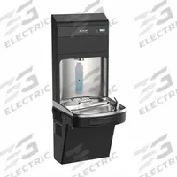 ELKAY Drinking Fountain with Bottle Filler: On-Wall, 8 gph @ 50°F, Touchless Sensor, Stainless Steel (MPN LZS8WSBPRO-FLP4). Key specifications — Brand: ELKAY; Housing Material: Stainless Steel; Filter Access: Top Panel Access; Housing Finish: Stainless; Chilling Capacity: 8 gph @ 50°F; Housing Color: Black.