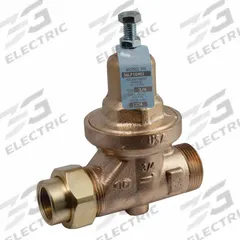 APOLLO Water Pressure Reducing Valve: NPT x NPT, 1 in Pipe Size, Bronze, 25 psig to 75 psig (MPN 36LF40501). Key specifications — Brand: APOLLO; Low-Lead Compliance: Low-Lead Compliant.