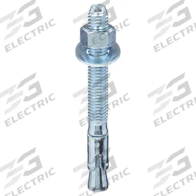 DEWALT Wedge Anchor: 3 3/4 in Overall Lg, 3/8 in Dia, 3/8"-16 Thread Size, 2 3/8 in Thread Lg - Steel Wedge Anchors