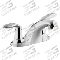 KOHLER Low Arc Bathroom Faucet: Coralais®, Zinc, Polished Chrome Finish, 0.5 gpm Flow Rate, Arc, NPS (MPN K-15240-4NDRA-CP). Key specifications — Brand: KOHLER; Series: Coralais®.