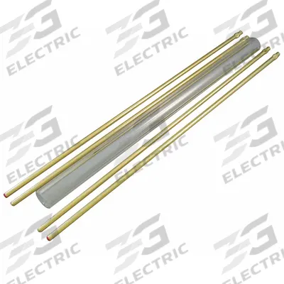 PENBERTHY Plain Glass Rod Kit: 5/8 in Gauge Glass Dia, 16 in Gauge Glass Lg, Borosilicate - Gauge Glass & Rod Kits