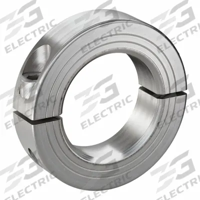 RULAND MANUFACTURING Shaft Collar: 2-Piece, Metric with Inch Bore, Round, Clamp-On - Stainless Steel Shaft Collars