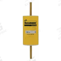 BUSSMANN Fuse: DFJ Series, Class J, Bolt-On Body, Fast-Acting, 500 A, 600 V AC, 450 V DC (MPN DFJ-500). Key specifications — Series: DFJ; Brand: BUSSMANN.