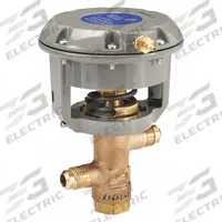 JOHNSON CONTROLS Pneumatically Actuated Diaphragm Valve: 1/2 in, Brass, 2-Way, Flare x Flare (MPN V-3966-1001). Key specifications — Diaphragm Material: Reinforced Synthetic Rubber; Actuator Operation: Air to Spring; Connection Type - Side 2: Flare; Brand: JOHNSON CONTROLS; For Media: Water; Diaphragm Valve Type: 2-Way; Connection Type-Side 1: Flare; Connection Type: Flare x Flare.
