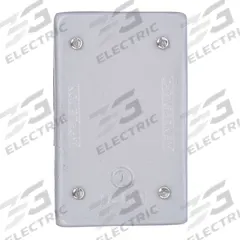 APPLETON ELECTRIC Weatherproof Cover: Steel, FD/FS, Boxes, 1 Gangs, 4 9/16 in Overall Ht, Gray (MPN FSK-1B-CA). Key specifications — Brand: APPLETON ELECTRIC; Color: Gray; Compatible with Product Type: Boxes; Compatible with Series: FD; Mounting Orientation: Horizontal or Vertical.