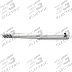 OSG Corner Radius End Mill: Carbide, WXS Coated, 3 Flute, 3 mm Mill Dia, 4.5 mm LOC, 0.8 mm Rad (MPN 3097342)