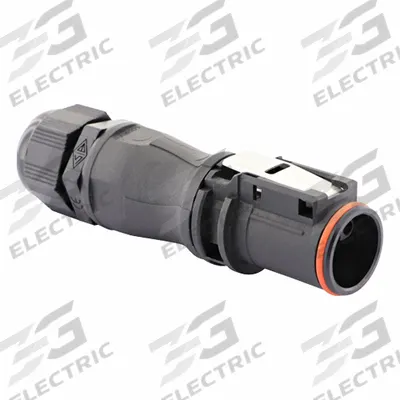 SOURIAU Electrical Connector: Trim Trio UTL 10, Plug with Cable Gland, 3 + Ground Contacts - Trim Trio UTL Harsh Environment Circular Connectors
