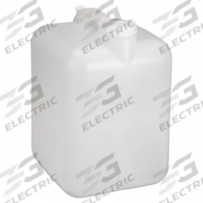 APPROVED VENDOR Carboy: 18.92 L, 5 gal, HDPE, 245 mm x 248 mm x 342 mm, Screw On Cap, White - Rectangular Carboys