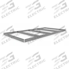 TENNSCO Shelf: 96 in x 48 in, 1,250 lb Load Capacity, Gray, Shelf (MPN ZK-9648). Key specifications — Includes: Front to Back Support; Shelf Configuration: Single Straight; Color: Gray; Frame Material: Steel; Brand: TENNSCO; Frame Finish: Zinc Plated; Product Type: Shelf.