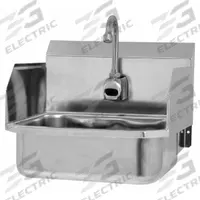 SANI-LAV Hand Sink: 1 Stations, 5 in Bowl Dp, 14 in Bowl Lg, 11 in Bowl Wd, Faucet Included, 18 ga (MPN ES2-607L). Key specifications — Includes Side Splash: Side Splash Included; Series: Stainless Steel Hand Wash Sink; Brand: SANI-LAV; Power Source: AC Powered.