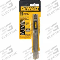 STANLEY Snap-Off Utility Knife: 6 1/2 in Overall Lg, Textured, 8 Segments, 0 Blades Stored, Black (MPN DWHT10038). Key specifications — attr307932: Textured; attr307935: Black; attr307939: Metal; attr307957: Straight; attr324893: STANLEY.