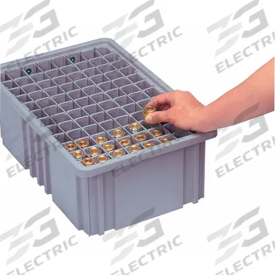QUANTUM STORAGE SYSTEMS Label Holder: 8 in x 2 in, Clear, 6 Label Holders - Divider Box Label Holders
