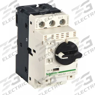 SCHNEIDER Manual Motor Starter: Non-Reversing, 3 Poles, 23 A, Thermal Protection - Non-Reversing Starters with Thermal Overloads