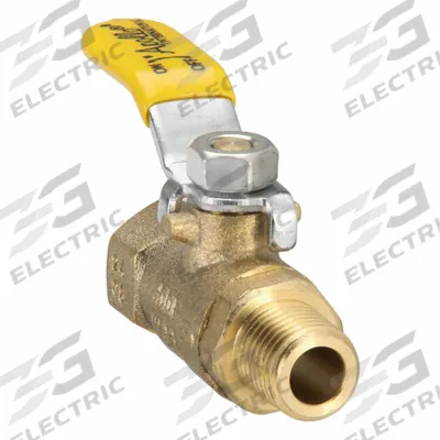 APOLLO Manual Two-Way Ball Valve: 1/4 in, Brass, Straight, FNPT x MNPT - Mini Brass Ball Valves