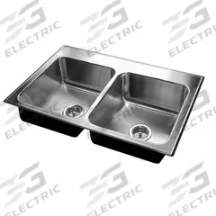JUST MANUFACTURING Kitchen Sink: 33 in Overall Lg, 19 in Overall Wd, 5 1/2 in Bowl Dp, 14 in Bowl Lg (MPN DLADA1933A553-J). Key specifications — Brand: JUST MANUFACTURING; Color Family: Silver/Gray.