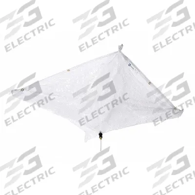 PIG Leak Diverter Tarp: 15 ft Lg, 15 ft Wd, Straps Leak Diverter Mounting, Polyester/PVC - Under the Ceiling Leak Diverters