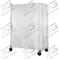 EAGLE GROUP Utility Cart Cover: White, Nylon, Hook-and-Loop, 60 in Wd, 86 in Ht, 24 in Dp (MPN CVC-86-2460). Key specifications — For Use With: Any Standard Eagle Cart; Brand: EAGLE GROUP.
