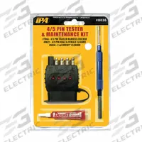 INNOVATIVE PRODUCTS OF AMERICA Towing Maintenance Kit: 4/5-Way Flat Pin Maint Kit, 12V DC, 3 Pieces (MPN 8026). Key specifications — Compatible Voltage Systems: 12V DC; Brand: INNOVATIVE PRODUCTS OF AMERICA; Probe Material: Anodized Aluminum; Features: Enhances Electrical Contact Points and Extends Harness Life; Includes: 8023 7-Way Flat Spade Pin Connector Cleaners; Tool Type: 4/5-Way Flat Pin Maintenance Kit.