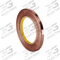 3M Conductive Electrical Tape: 3/4 in Wd, 6 yd Lg, 2.6 mil Thick, 600 V Volt Rating, Copper Foil (MPN 1181)